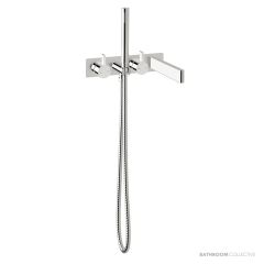 Sussex Calibre Bath Mixer System With Hand Shower 200mm Lh CBMS200LH