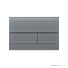 TECE Square Glass Flush Button, Grey Satin 9.240.826