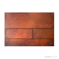 TECE Square Metal II Flush Button, PVD Brushed Rusted Steel 9.240.845