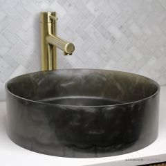 Basin Lab Pearl Coliseum 280mm Oxyform Basin Double Onyx PRLCO280DNX