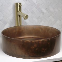Basin Lab Pearl Coliseum 400mm Oxyform Basin Cognac PRLCO400COG