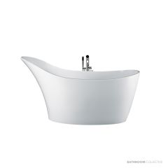 Victoria & Albert Amalfi 1632mm Stone Freestanding Bath, Matt White AMLM-N-SM-NO