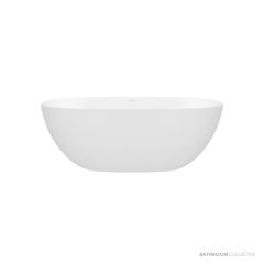 Victoria & Albert Barcelona 1500mm Stone Freestanding Bath, Gloss White BA1-N-SW-NO