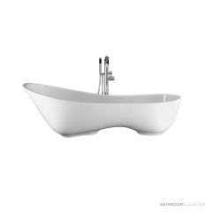 Victoria & Albert Cabrits 1743mm Stone Freestanding Bath, Gloss White CAB-N-SW-NO