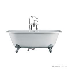 Victoria & Albert Cheshire 1744mm Stone Bath with Ball + Claw Feet, Polished Chrome CHE-N-SW-NO+FT-CHE-PC
