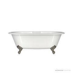 Victoria & Albert Cheshire 1744mm Stone Bath with Ball + Claw Feet, Polished Nickel CHE-N-SW-NO+FT-CHE-PN