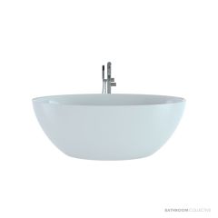 Victoria & Albert Corvara 1500mm Stone Freestanding Bath, Matt White CORM-N-SM-NO