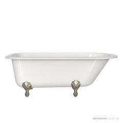 Victoria & Albert Hampshire 1500mm Stone Bath with Ball + Claw Feet, Brushed Nickel HA1-N-SW-NO+FT-HAM-BN