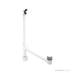 Victoria & Albert Kit 50 Bath Waste with Overflow, Gloss White K-50-WH