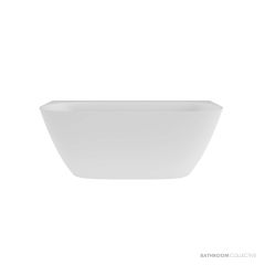 Victoria & Albert Lussari 1600mm Stone Back to Wall Bath, Matt White LU4M-N-SM-NO