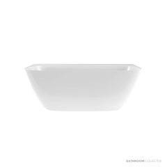 Victoria & Albert Lussari 1700mm Stone Back to Wall Bath, Gloss White LU5-N-SW-NO