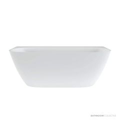 Victoria & Albert Lussari 1700mm Stone Back to Wall Bath, Matt White LU5M-N-SM-NO