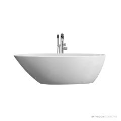 Victoria & Albert Mozzano 1645mm Stone Freestanding Bath, Gloss White MOZ-N-SW-NO
