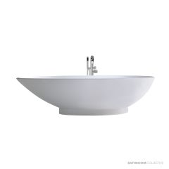 Victoria & Albert Napoli 1900mm Stone Freestanding Bath, Matt White NAPM-N-SM-NO