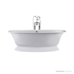 Victoria & Albert Elwick 1902mm Stone Freestanding Bath, Gloss White RAD-N-SW-NO+ELW-B-SW