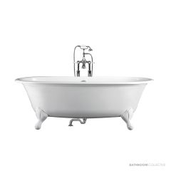 Victoria & Albert Radford 1902mm Stone Bath with Ball + Claw Feet, Gloss White RAD-N-SW-NO+FT-RAD-SW
