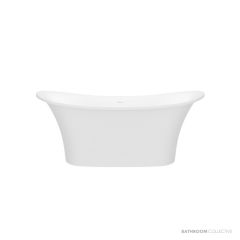 Victoria & Albert Toulouse 1500mm Stone Freestanding Bath, Gloss White TO1-N-SW-NO