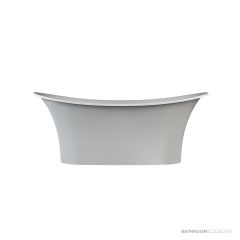 Victoria & Albert Toulouse 1800mm Stone Freestanding Bath, Matt White TOUM-N-SM-NO