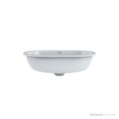 Victoria & Albert Barcelona 53 Stone Undermount Basin 531 x 351 x 171mm, Gloss White UB-BAR-53-IO