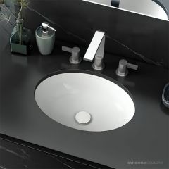 Victoria & Albert Kaali 46 Stone Undermount Basin 466 x 353 x 140mm, Gloss White UB-KAA-46-IO