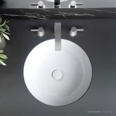 Victoria & Albert Kaali 48 Stone Undermount Basin 475 x 453 x 136mm, Gloss White UB-KAA-48-IO