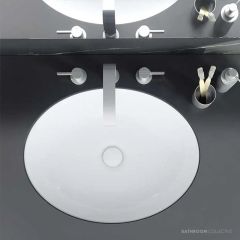 Victoria & Albert Kaali 60 Stone Undermount Basin 595 x 447 x 139mm, Gloss White UB-KAA-60-IO