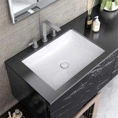 Victoria & Albert Kaldera 62 Stone Undermount Basin 610 x 420 x 134mm, Gloss White UB-KAL-62-IO