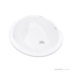 Victoria & Albert Laceno 49 Stone Undermount Basin 492 x 400 x 195mm, Gloss White UB-LAC-49-IO