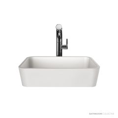 Victoria & Albert Edge 45 Stone Basin 450 x 325 x 111mm, Gloss White VB-EDG-45-NO