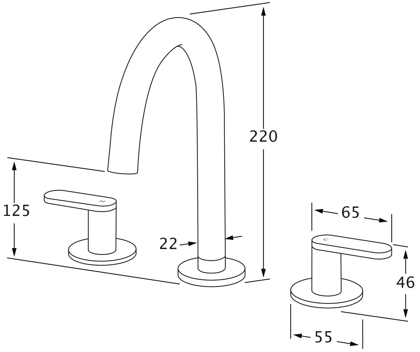 Sussex Duet Basin Set