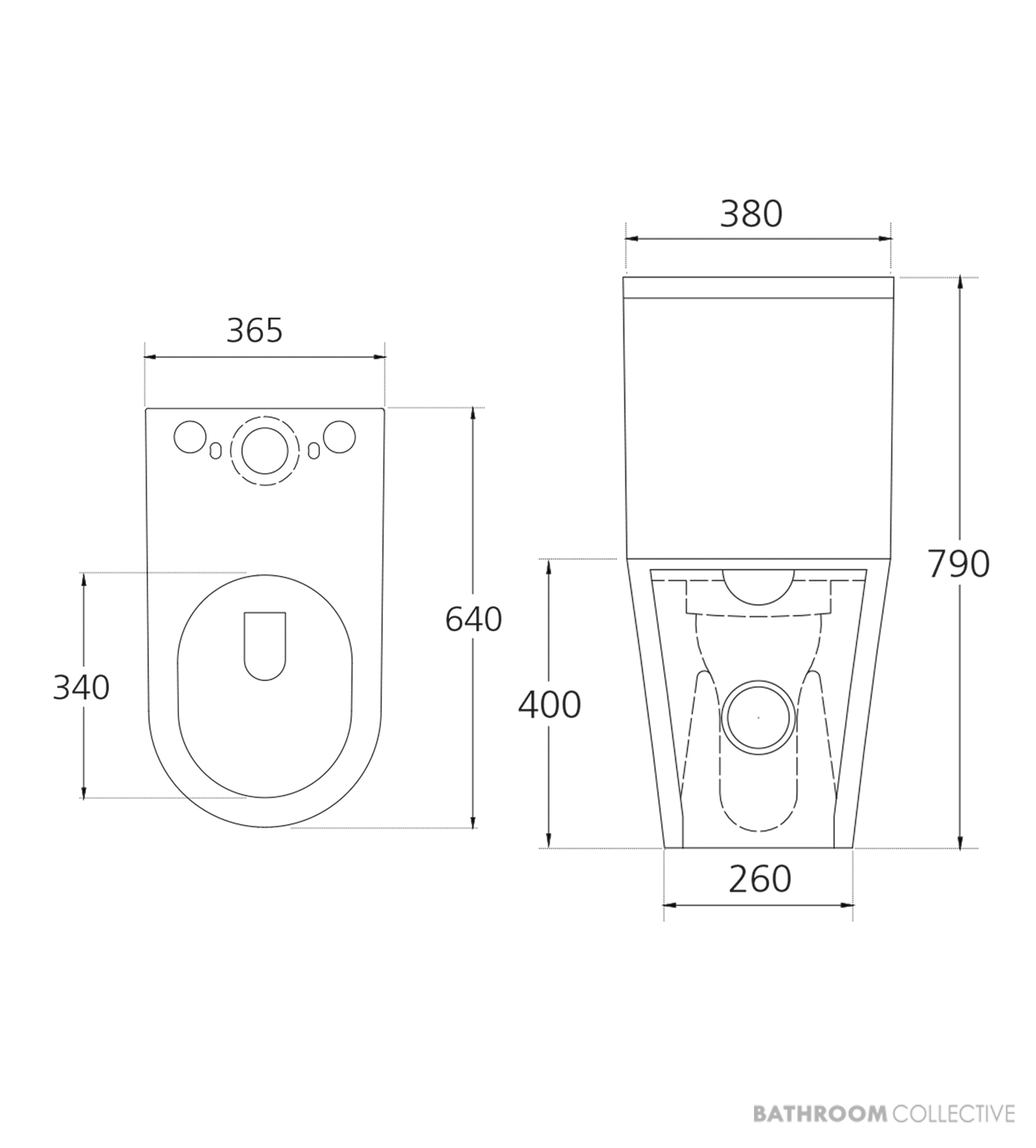 Oliveri Dublin Back To Wall Toilet Suite