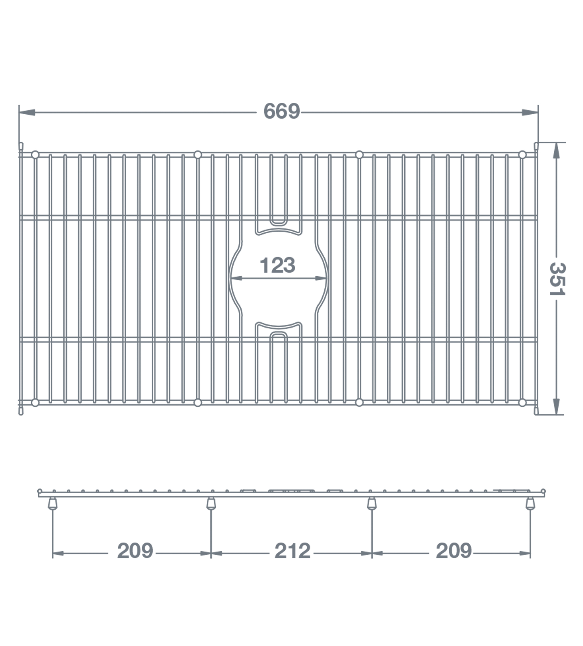 Shaws of Darwen Butler Sink Grid Type 1 (Suits: Bowland 800, Butler 800, Butler 900, Butler 1000, Inset 800, Shaker Single 800)