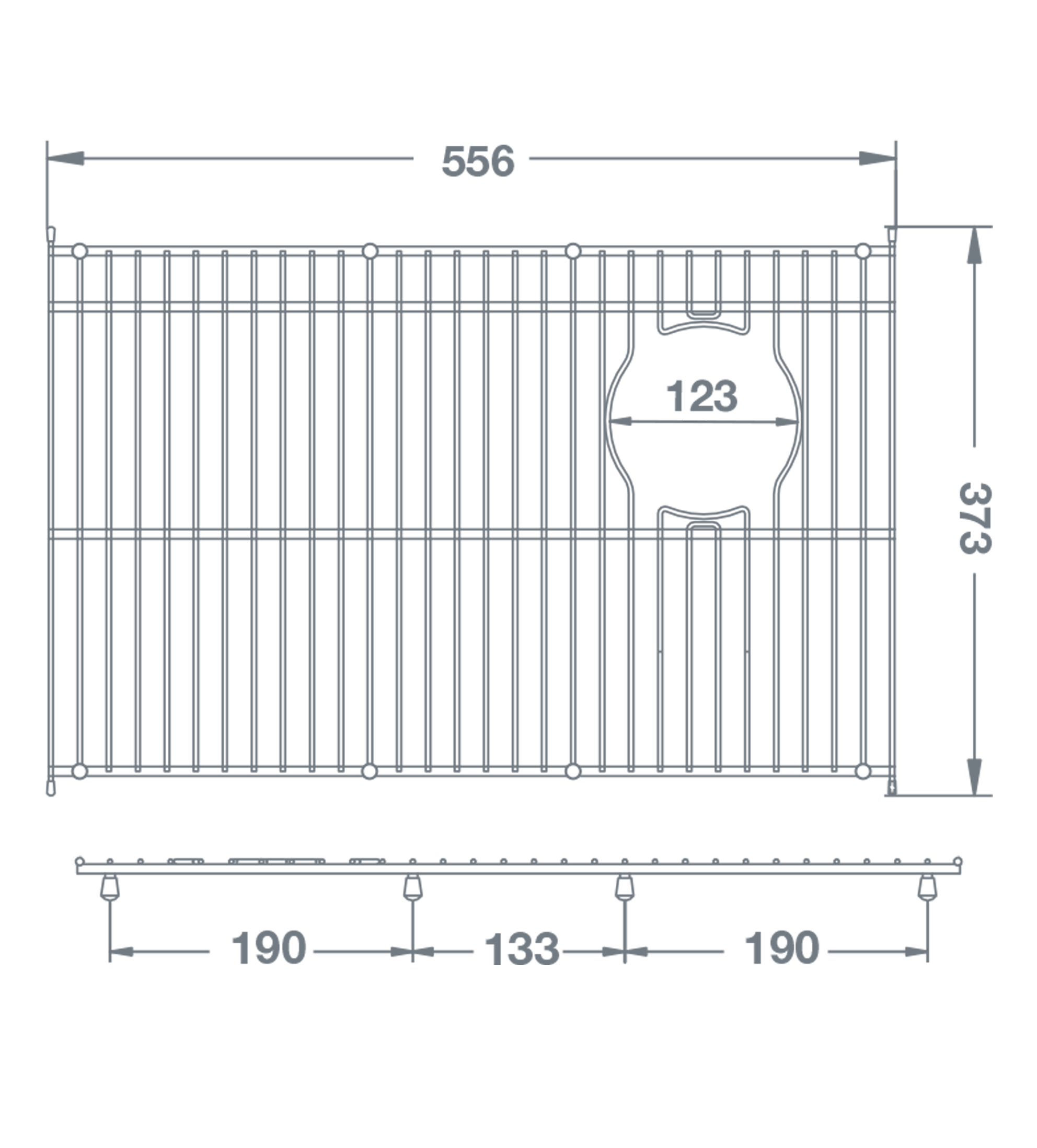 Shaws of Darwen Butler Sink Grid Type 6 (Suits: Edgworth (large bowl), Egerton (large bowl)