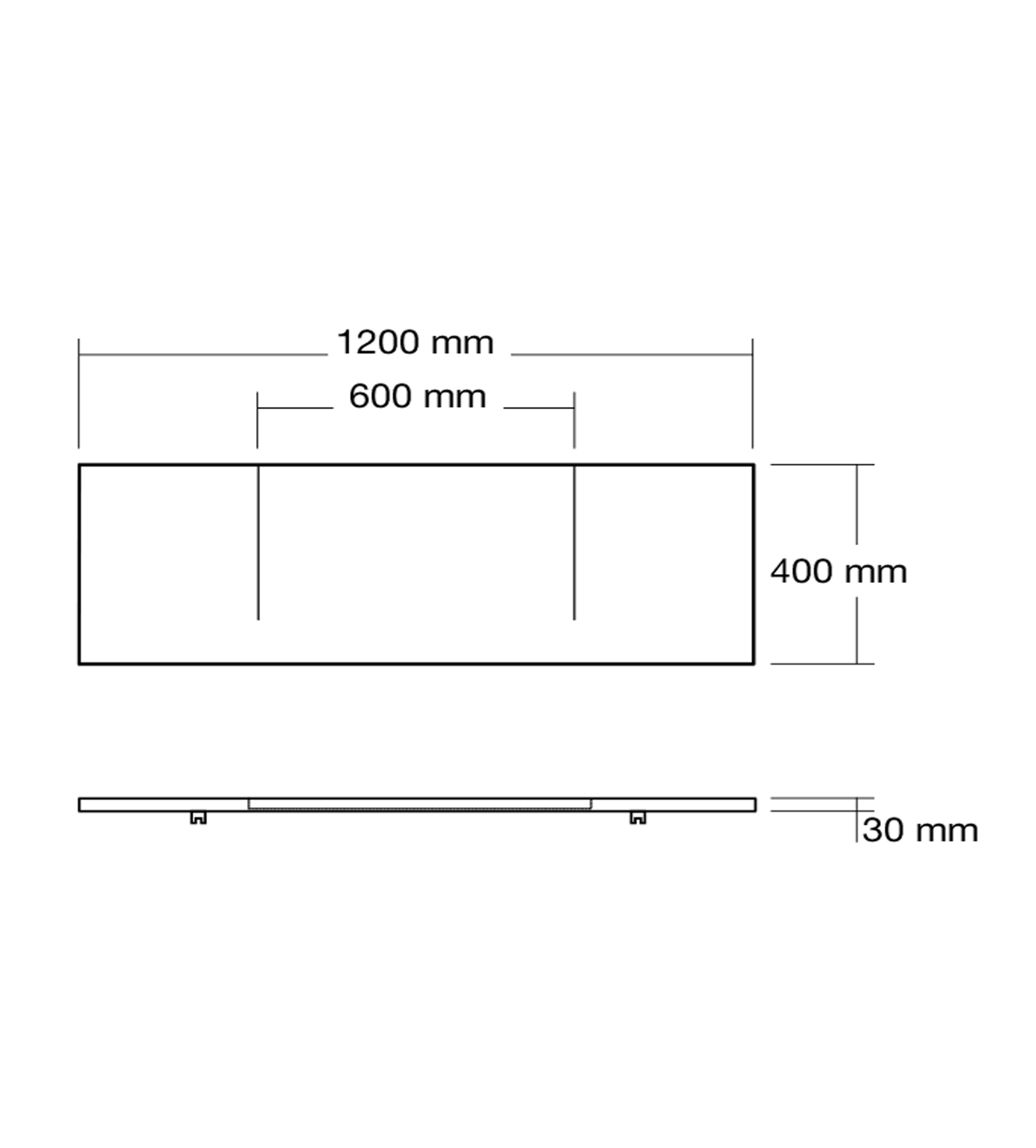 Omvivo Geo 1200mm Single Washplane, Matt White