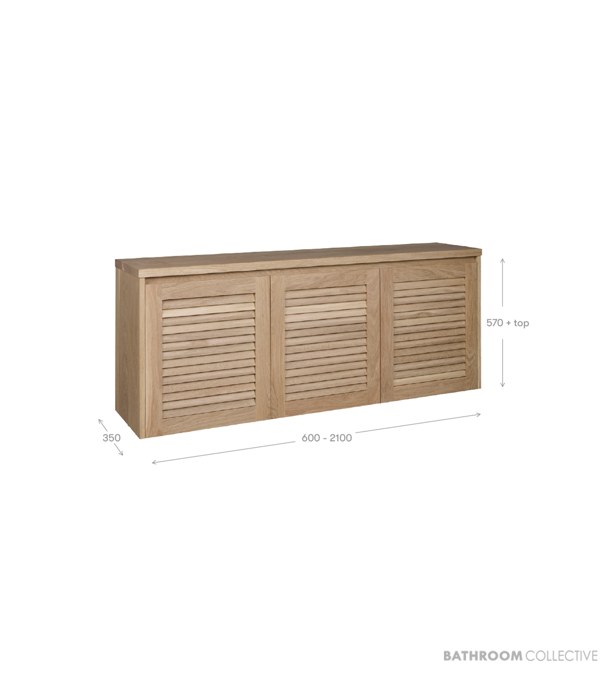 Loughlin Keys Two Door Slim Wall Hung Timber Vanity