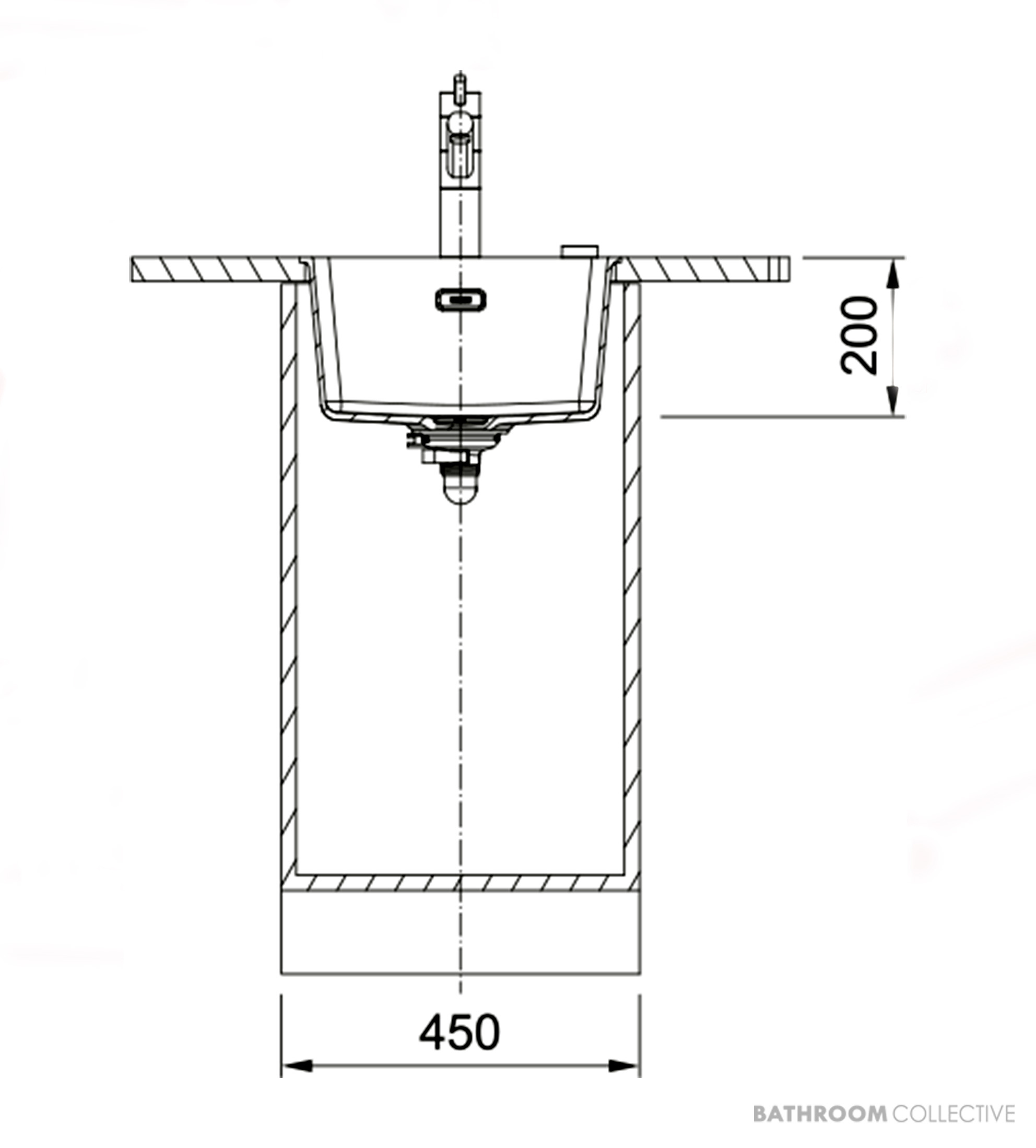 Franke Maris Undermount Single Bowl Sink 403mm, Matt Black MRG110-37MB-B