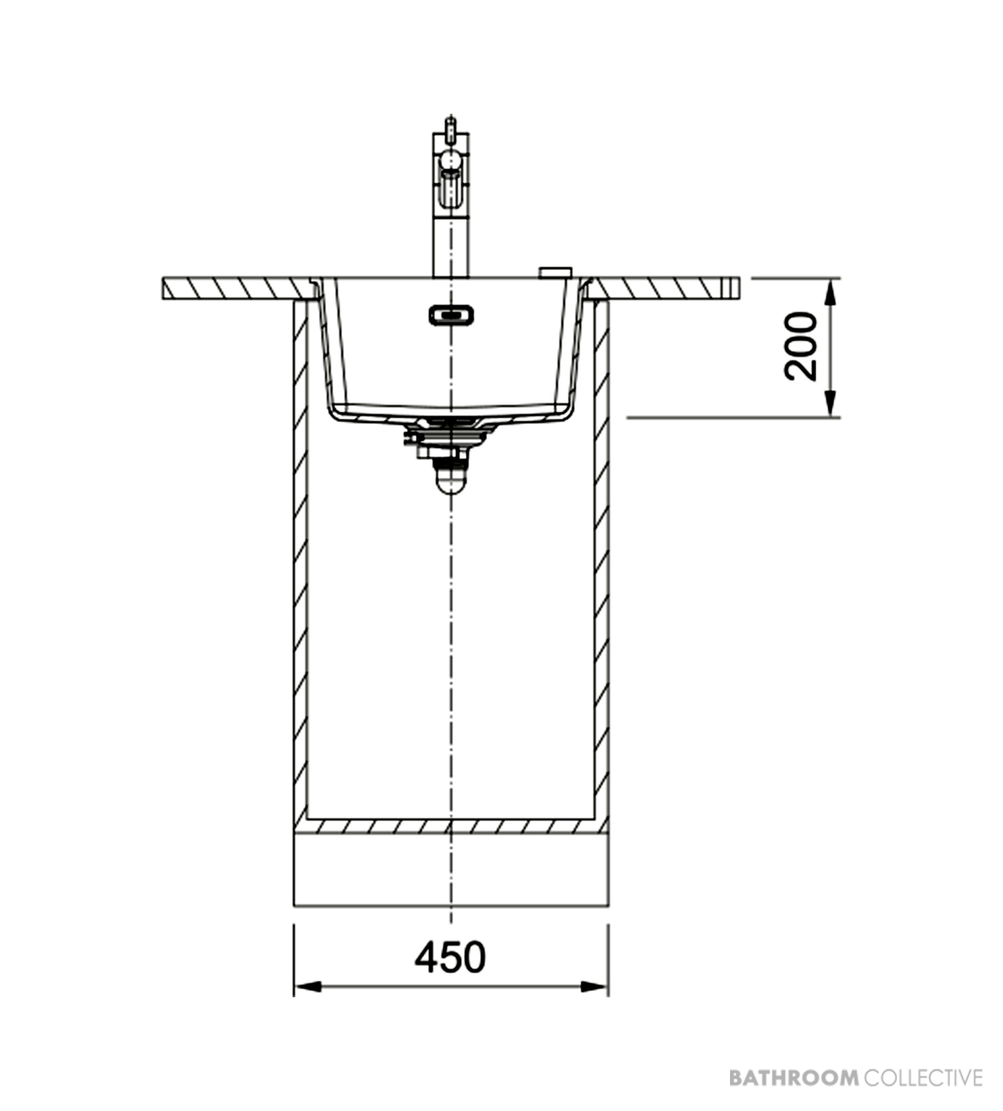 Franke Maris Flushmount Single Bowl Sink 403mm, Polar White MRG210-37PW-B