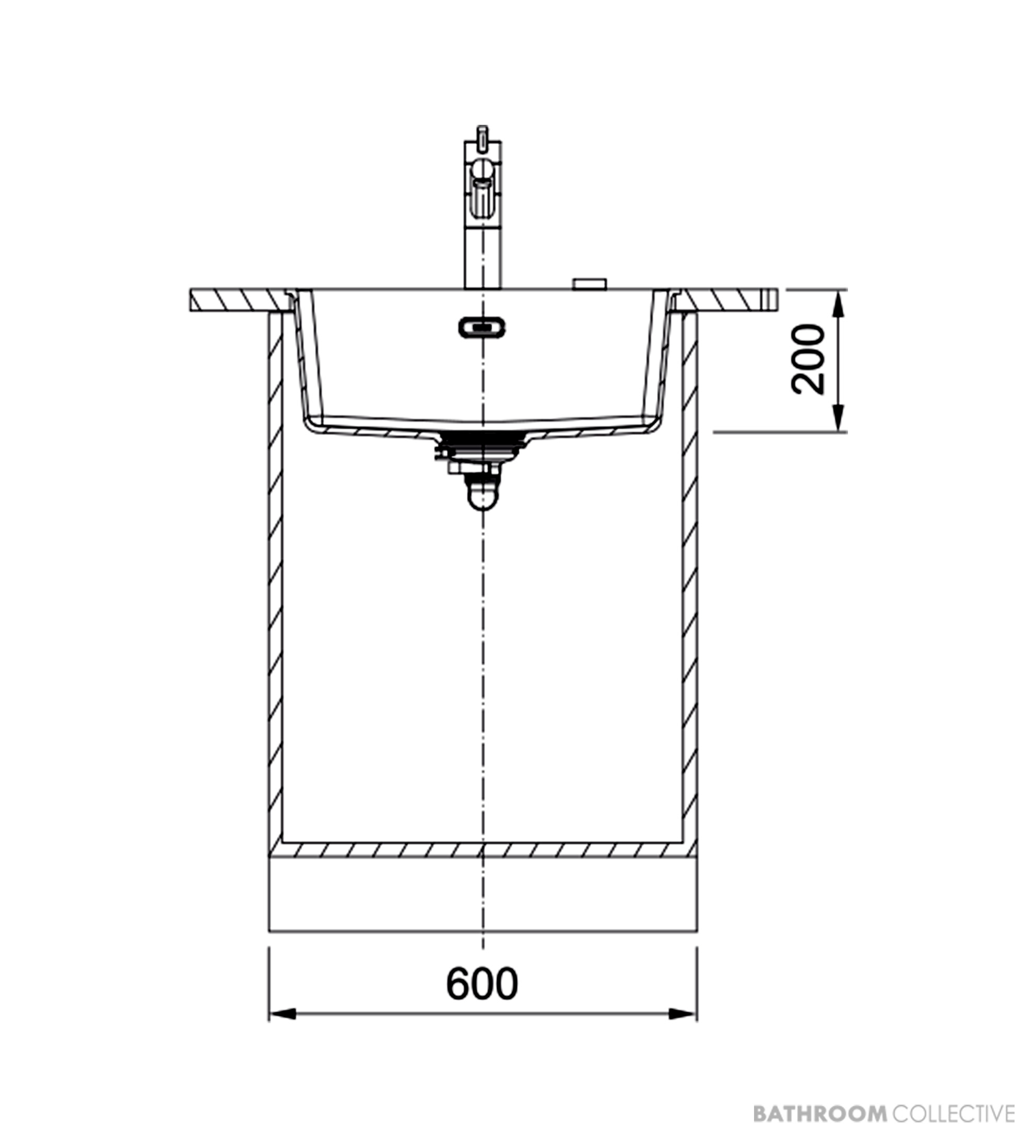 Franke Maris Flushmount Single Bowl Sink 553mm, Polar White MRG210-52PW-B