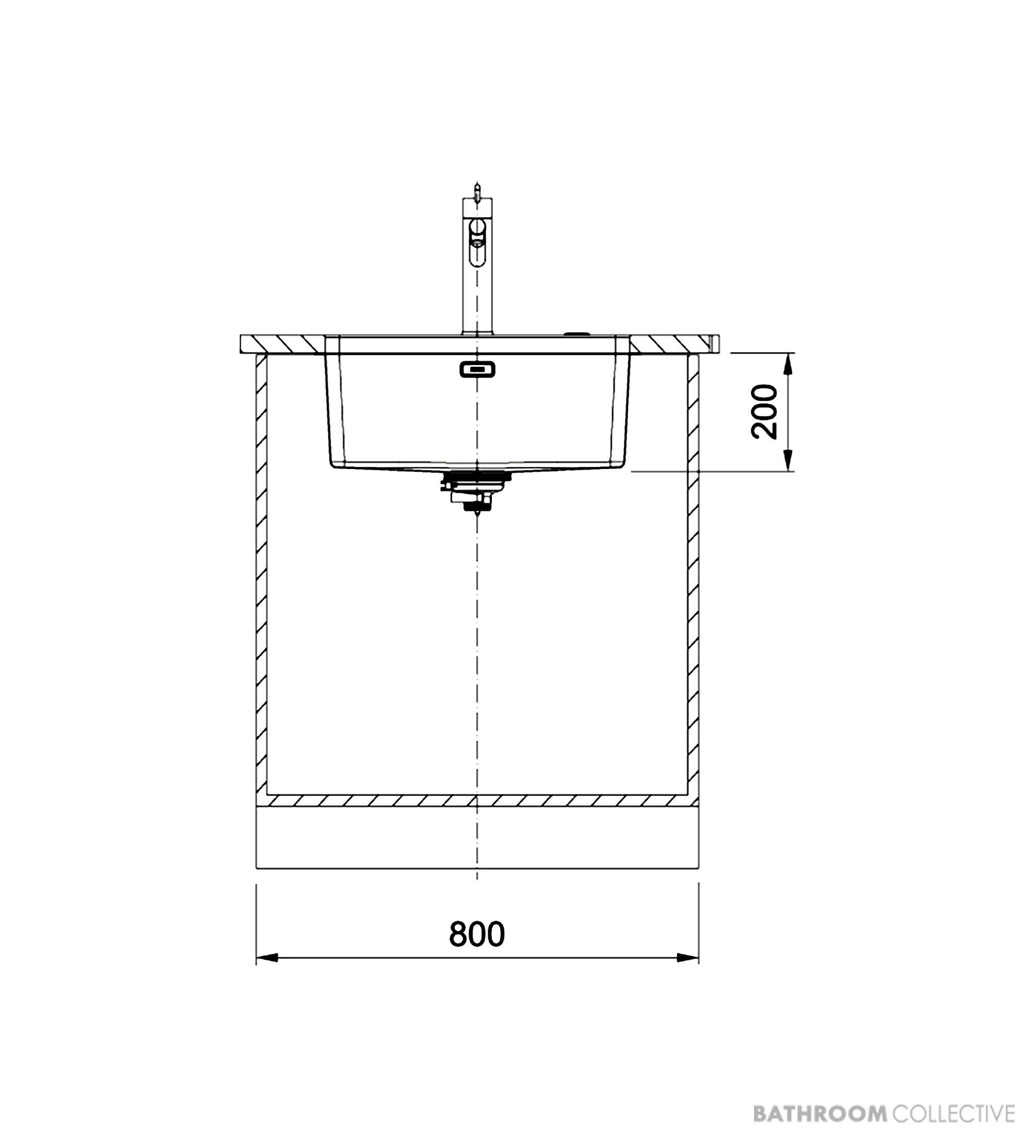 Franke Mythos Undermount Single Bowl Sink 590mm, Stainless MYX110-55B