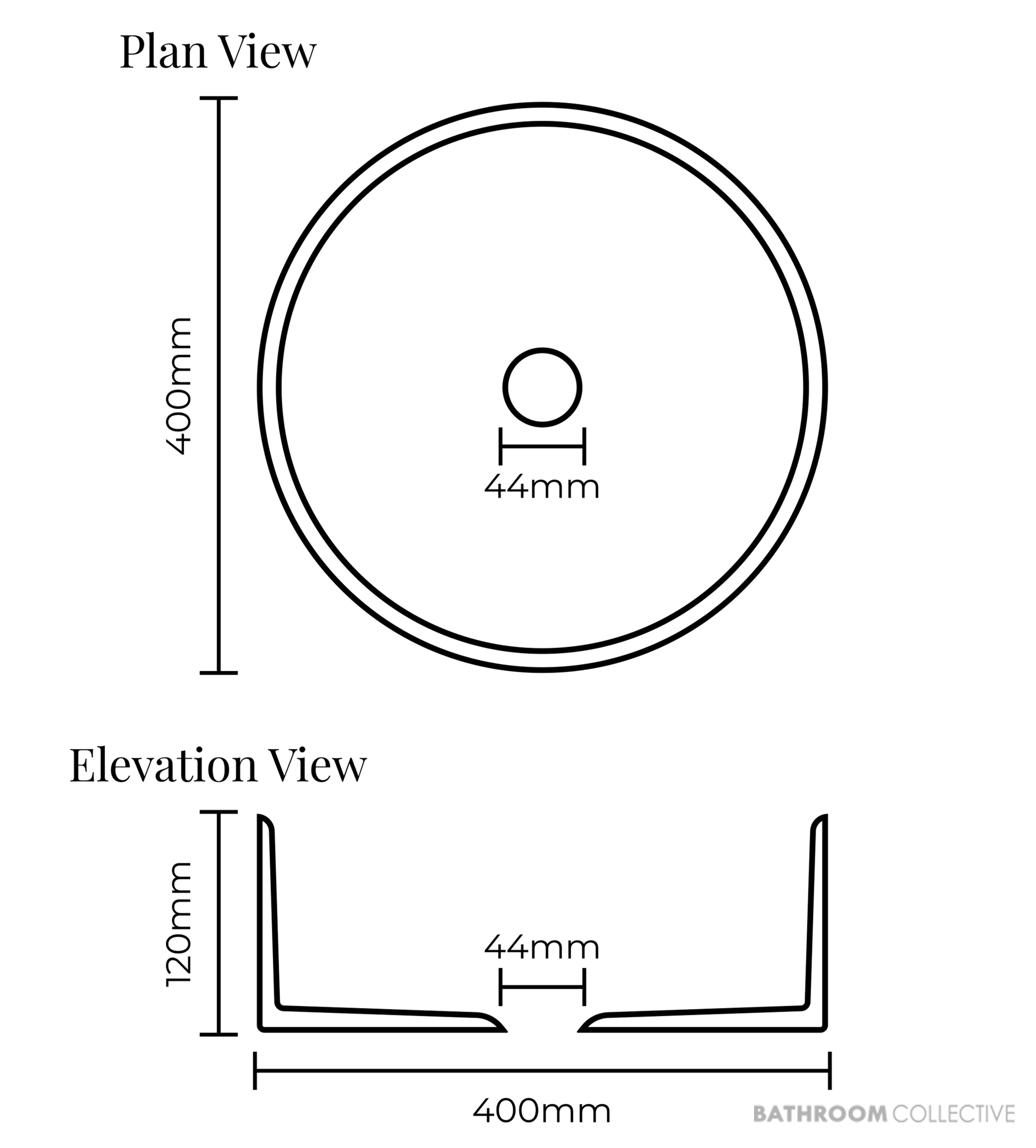 Basin Lab Nature Coliseum 400mm Oxyform Basin Graphite