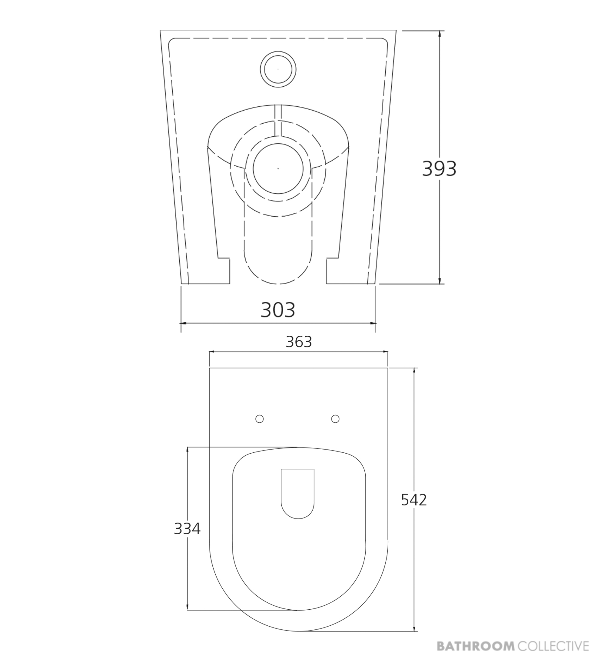 Oliveri Oslo Wall Faced Toilet Suite