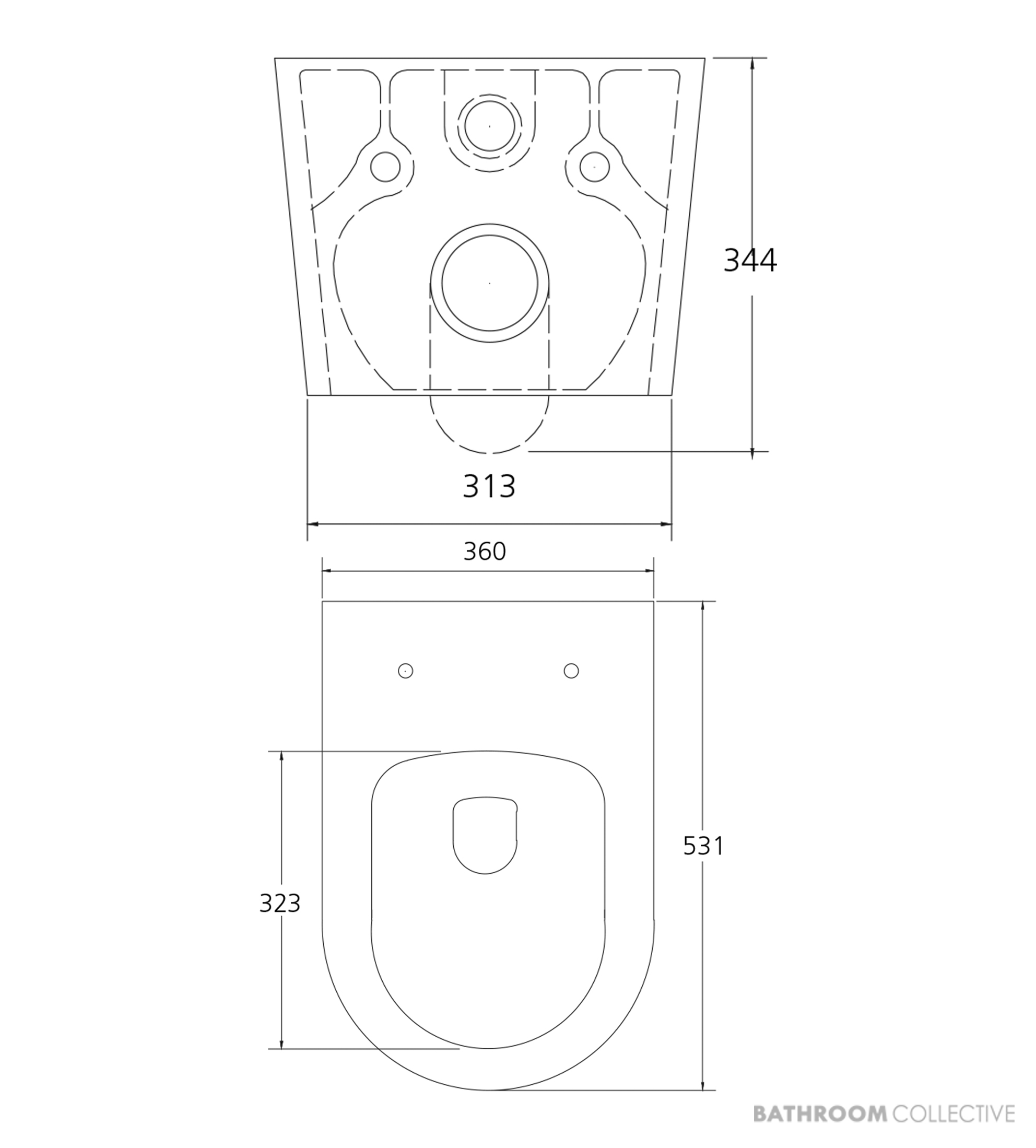 Oliveri Oslo Wall Hung Toilet Suite