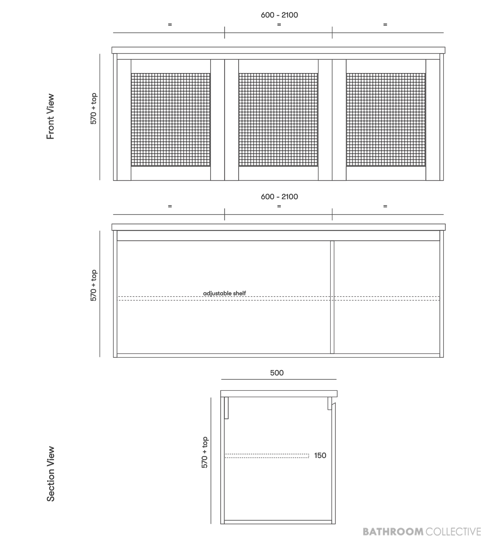 Loughlin Pacific Two Door Wall Hung Timber Vanity
