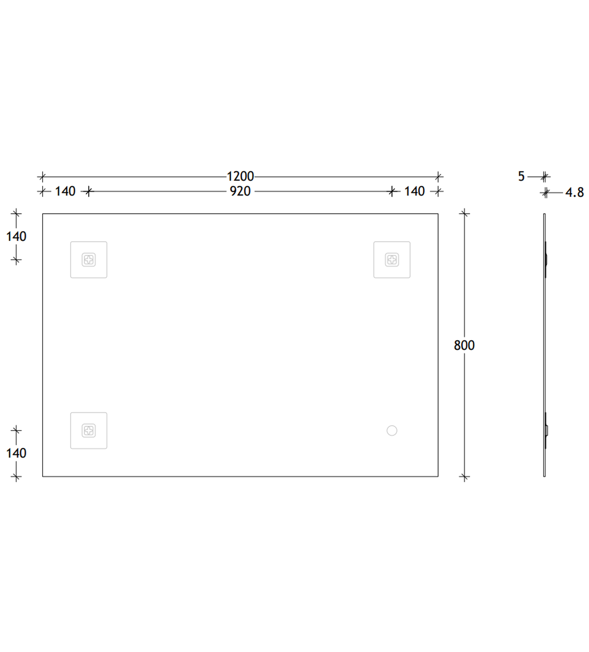 ADP Polished Edge 1200 x 800mm Wall Mirror