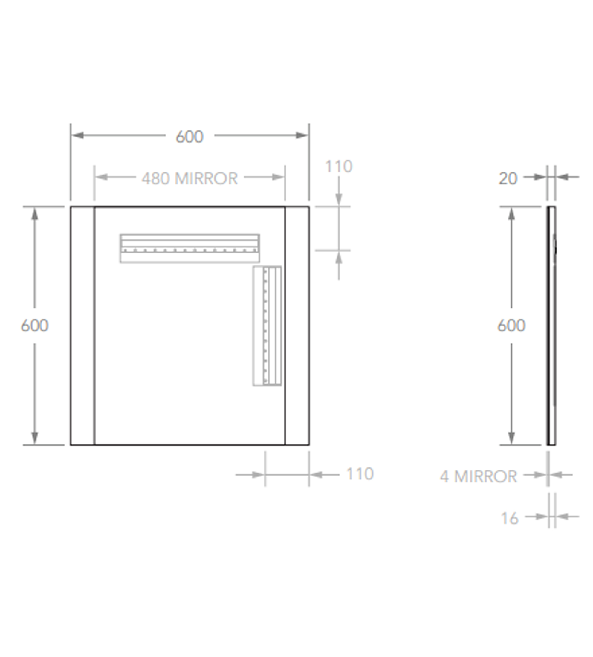 ADP Summer 600mm Wall Mirror