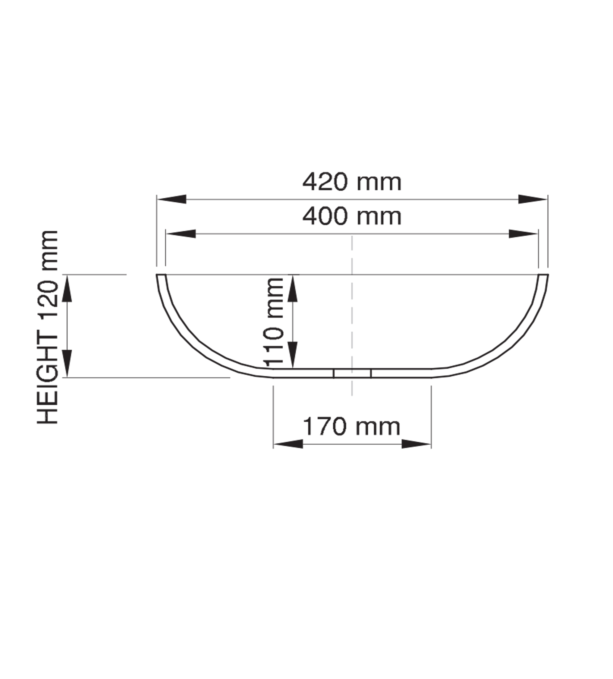 Dado Quartz Bologna 445mm Stone Above Counter Basin, Satin White