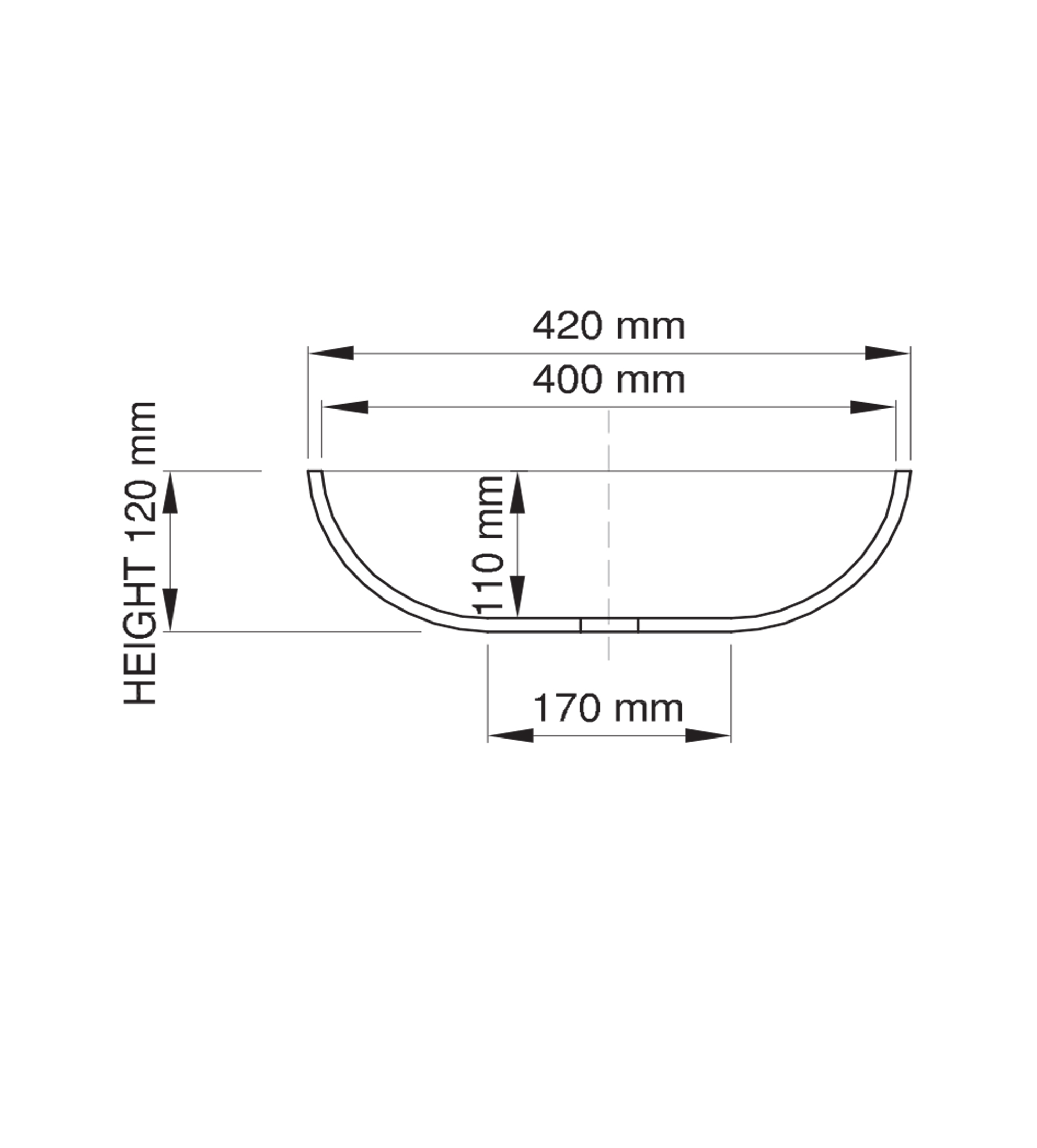 Dado Quartz Denise 420mm Stone Above Counter Basin, Satin White