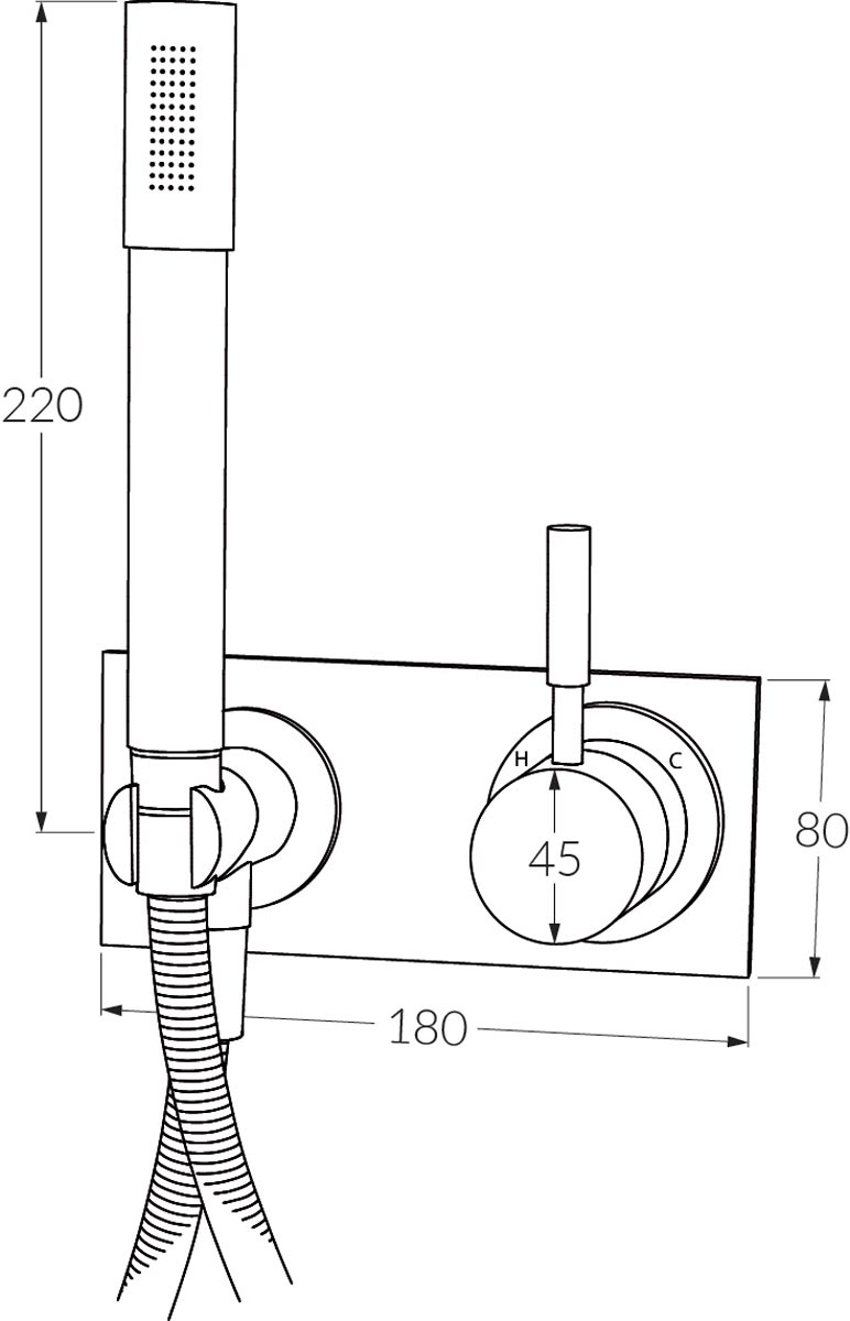 Sussex Vd Mixer Handshower System Rh