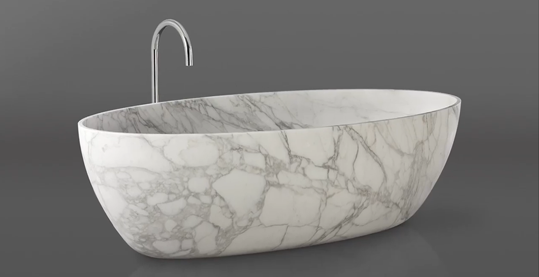 Solid Marble Baths & Basins